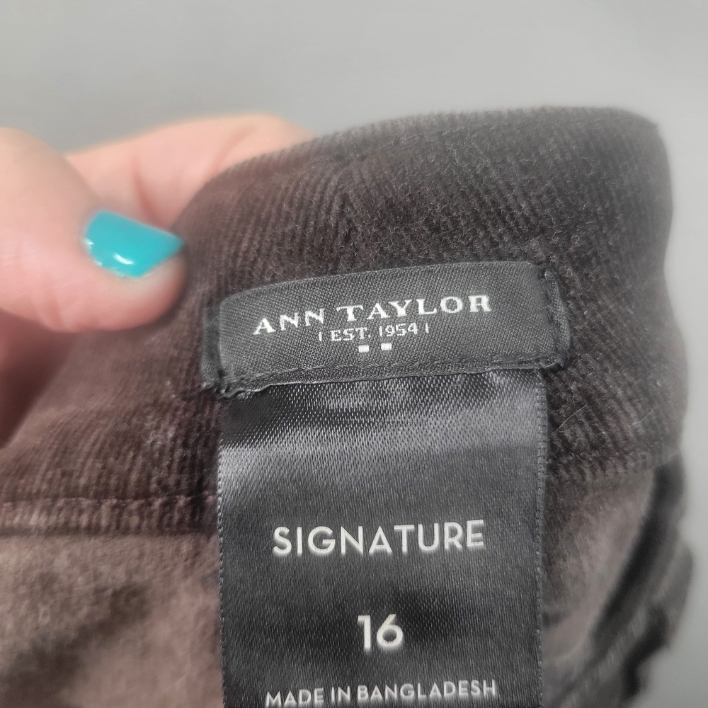 Ann Taylor Dark Brown Corduroy Pants - Picture 4 of 5